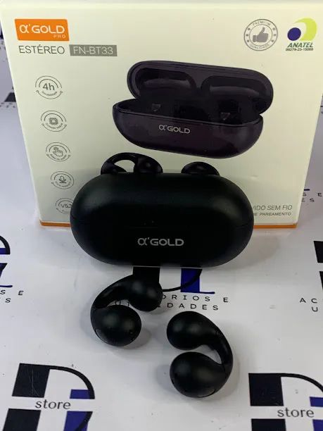Fone bluetooth sem fio BT33 A?gold formato U - Foto 2
