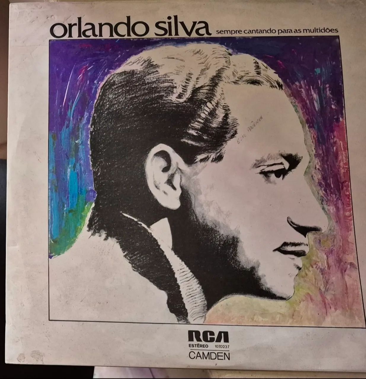 Disco Vinil Orlando Silva -Sempre Cantando