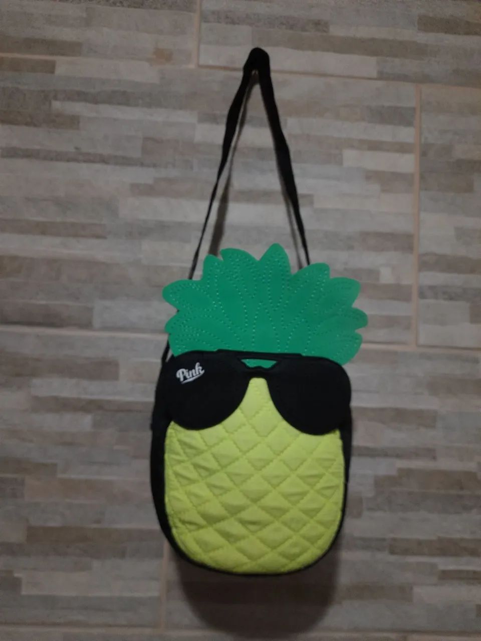 Bolsa de ombro abacaxi Pink