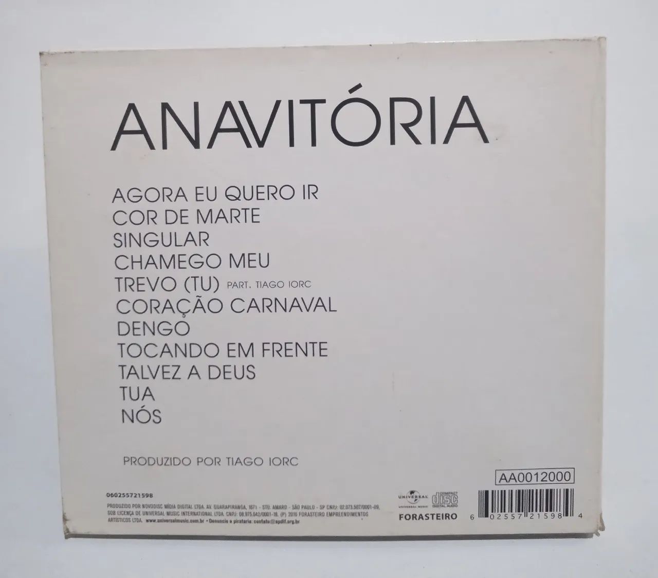 CD ANAVITÓRIA 2016 Usado RE - Foto 2