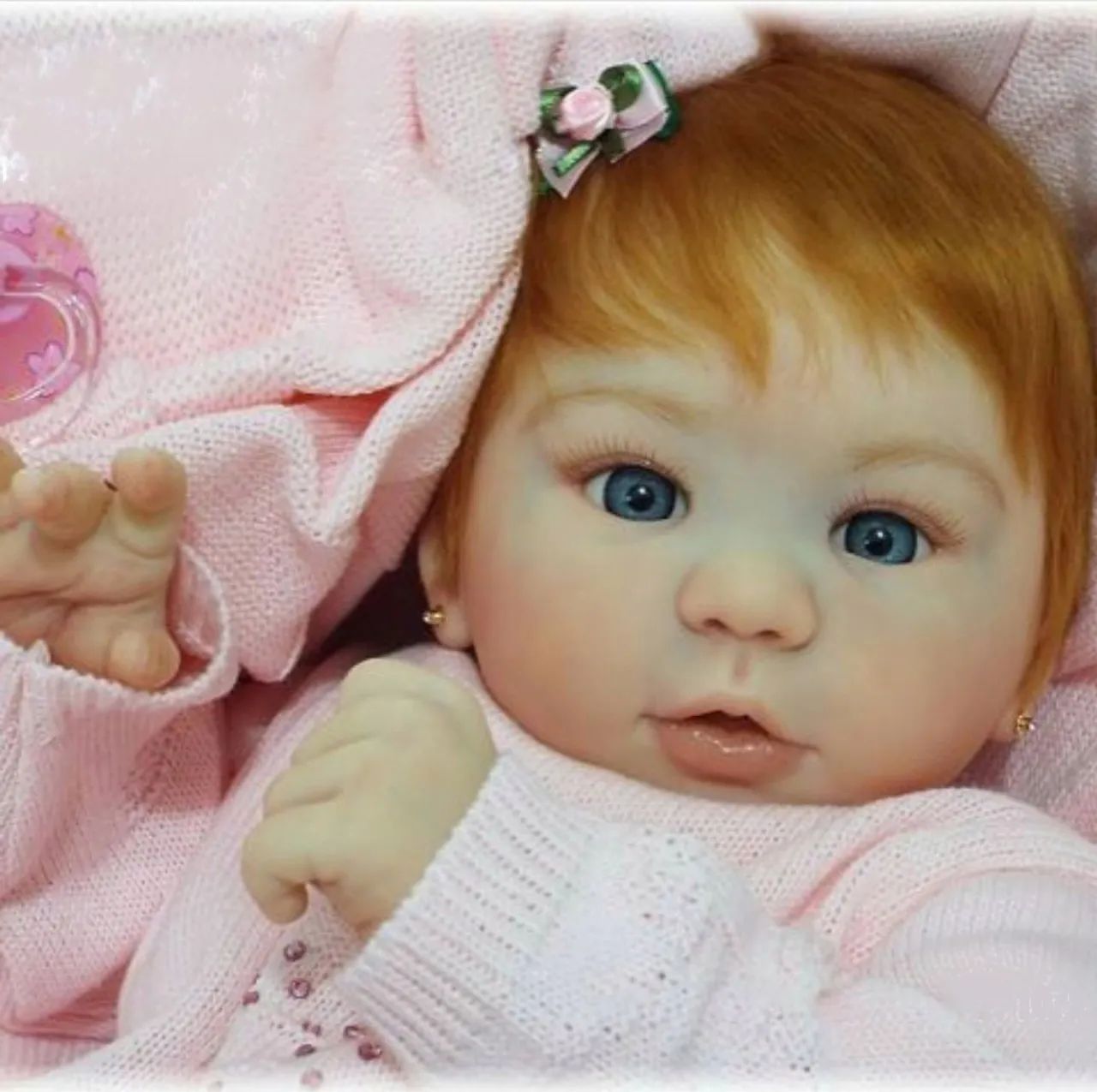 Boneca Bebê Reborn Ruiva 