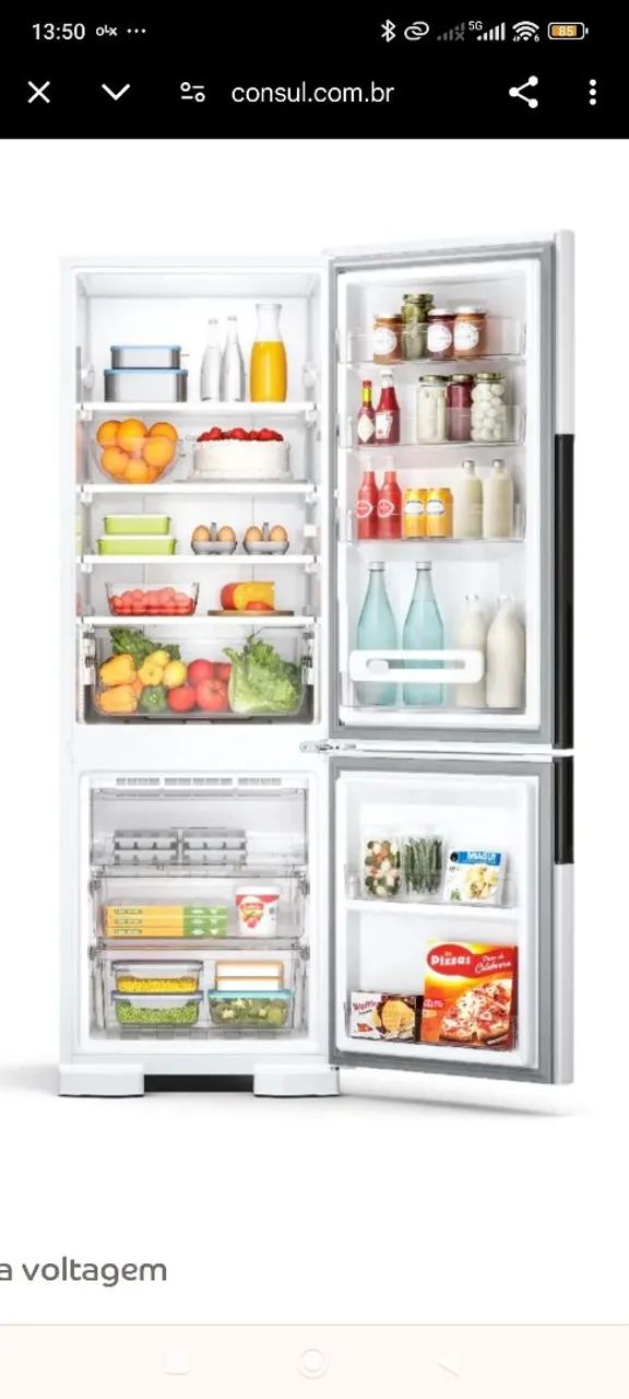 (((GARANTIA ENTREGA DESCONTO))) GELADEIRA CONSUL 397 LITROS 220V LINDA  - Foto 2