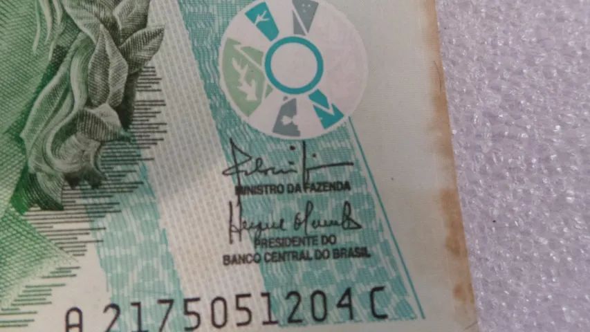 Notas antigas para colecionadores com números séries sequenciais lote com 4 - Foto 4