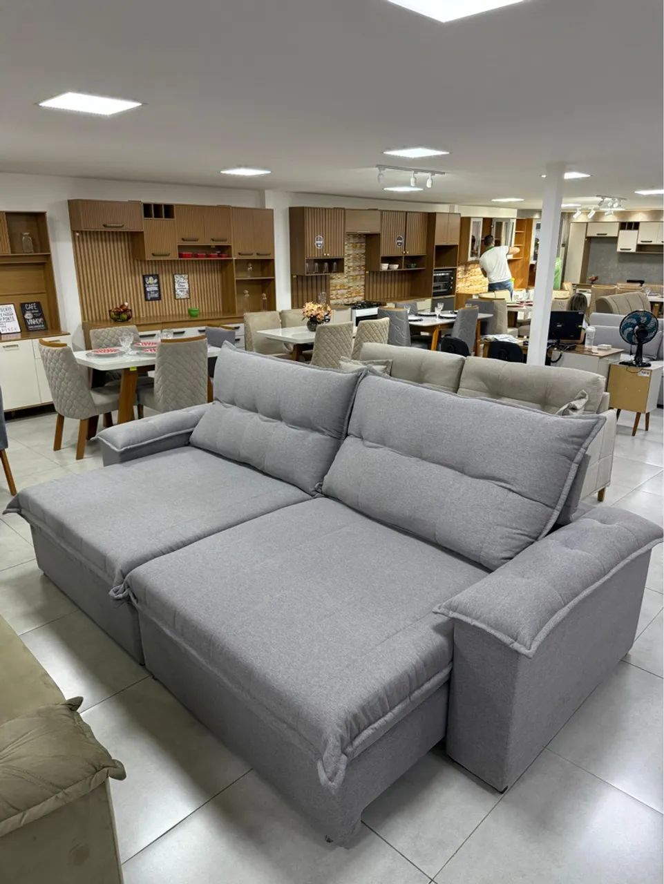 Sofá retrátil e reclinável tristan 2.90 - Foto 3