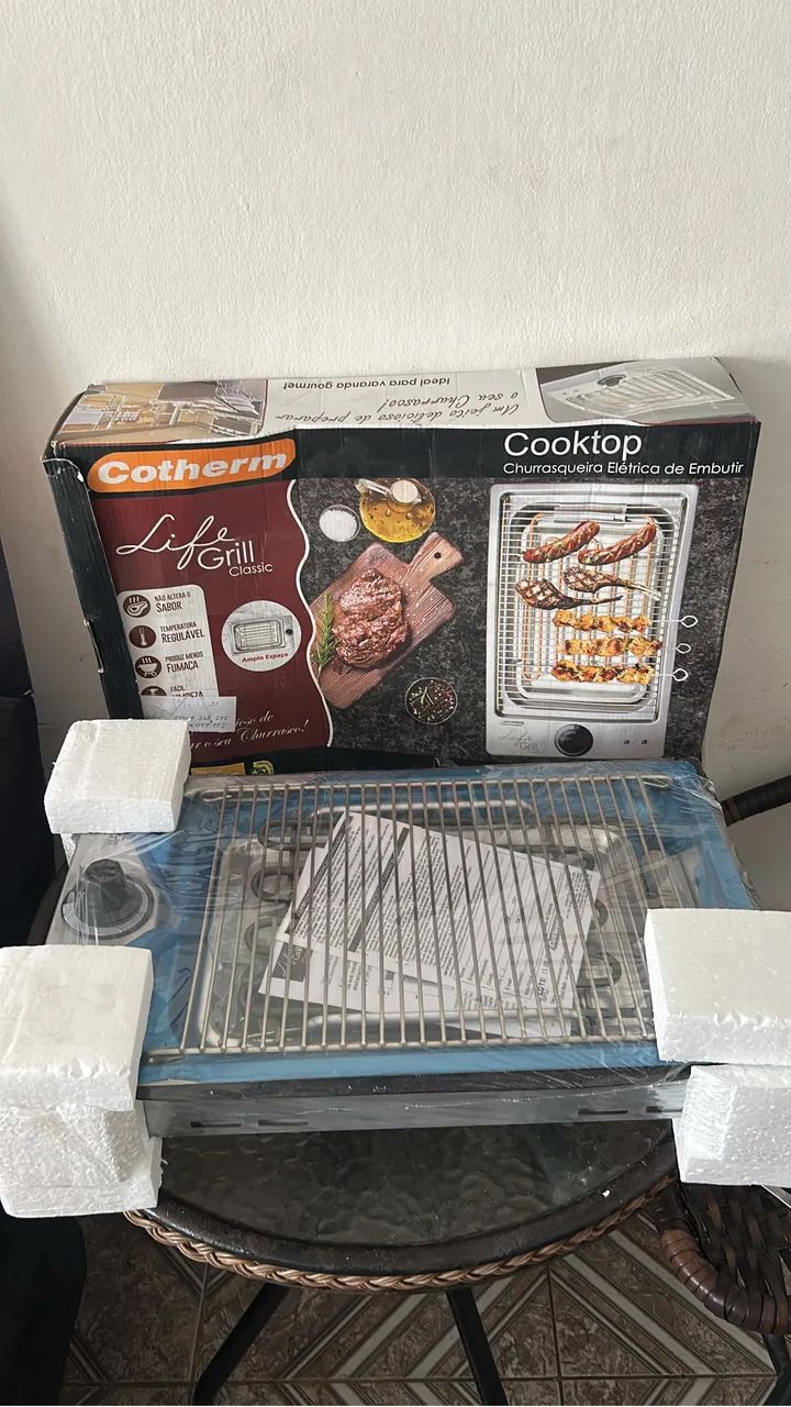 Grill elétrico cooktop 