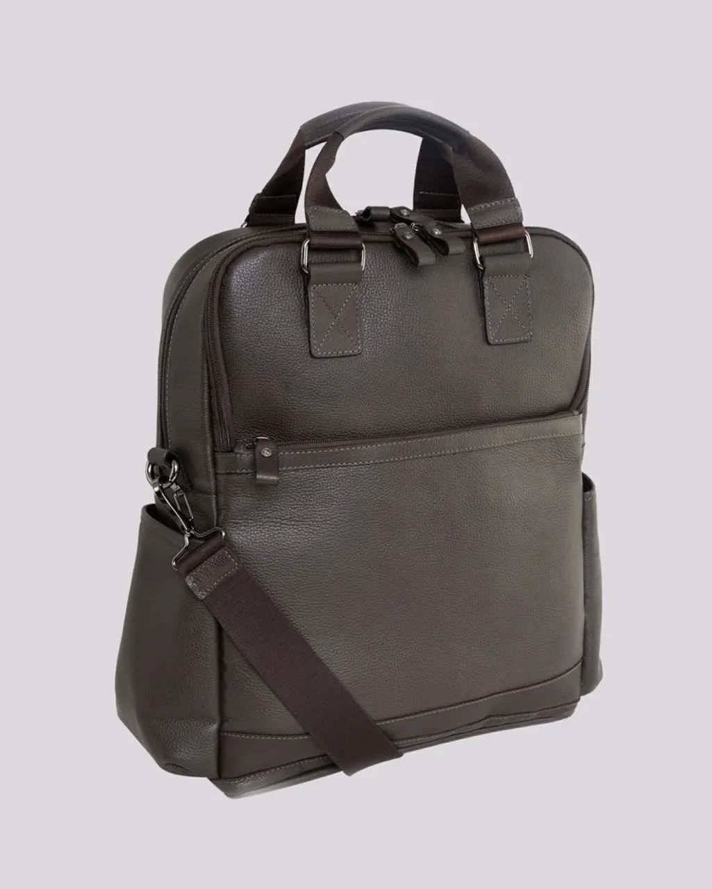 Mochila BENNEMANN 3 em 1 de Couro | Rome Café  