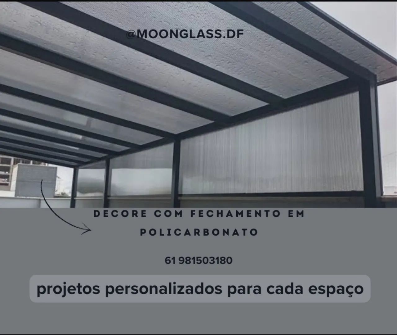 Fechamentos em policarbonato