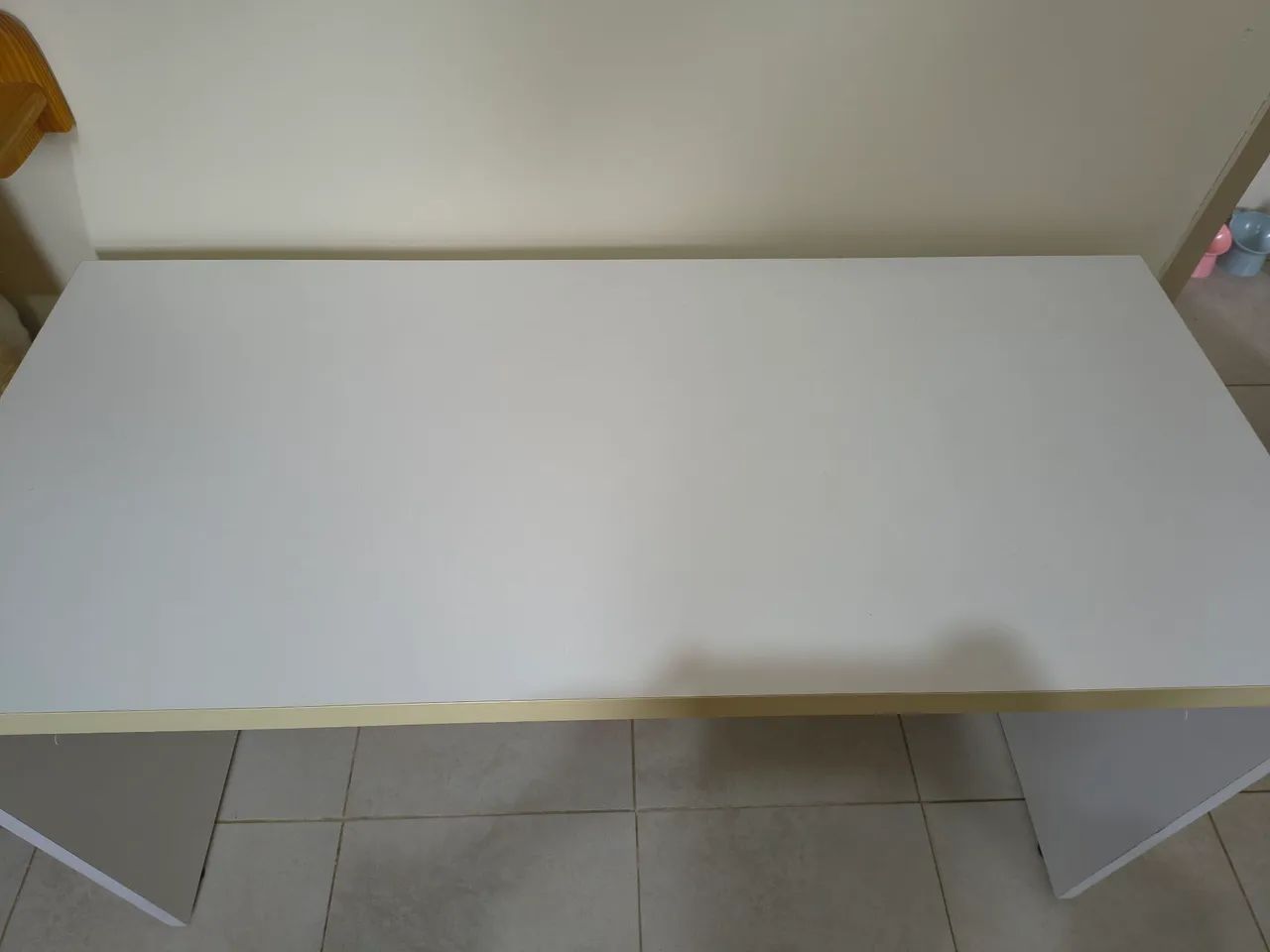 Escrivaninha/Mesa escritório MDF branca - Foto 3