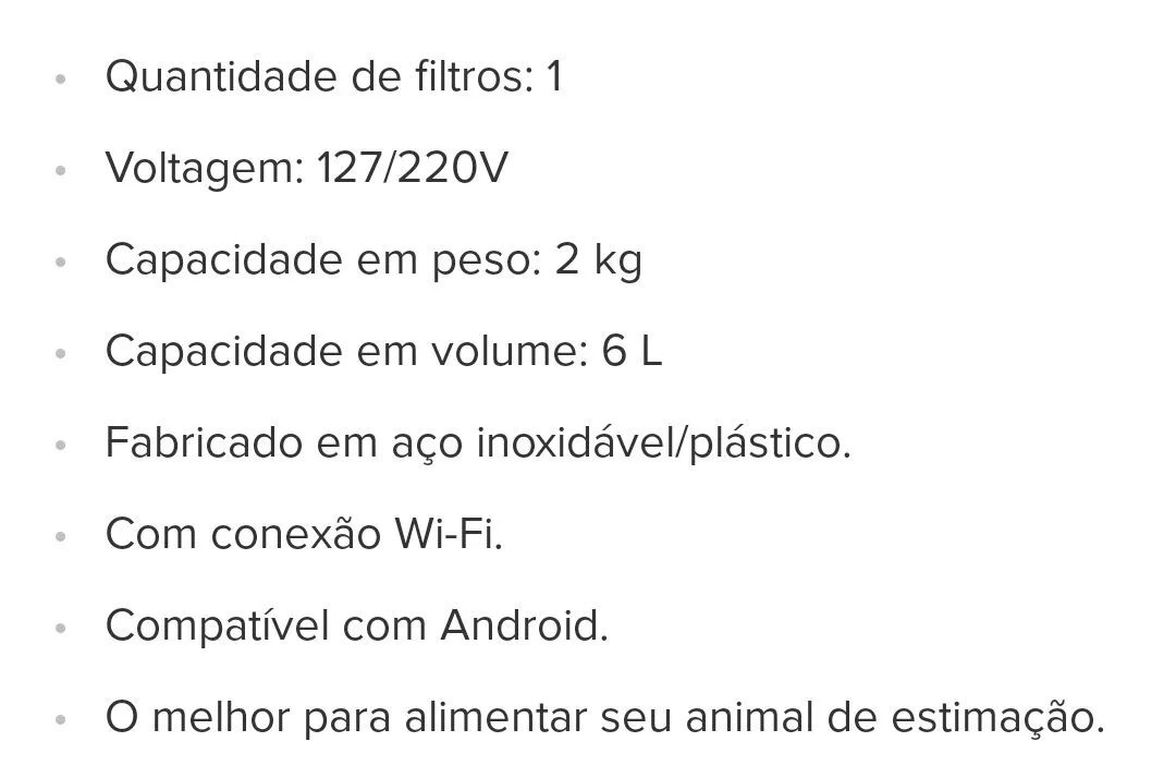 Alimentador automático para Pet 6 litros - Foto 6