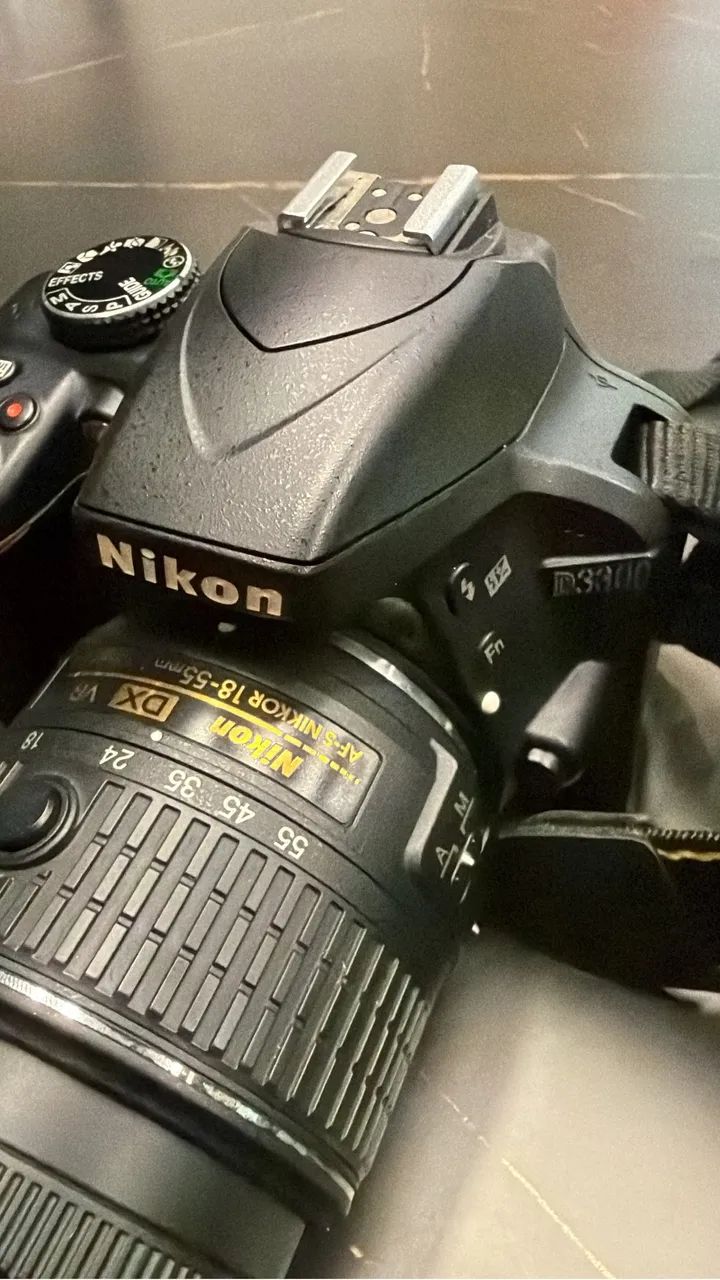 Nikon D3300 com lente 18-55 mm e acessórios - Foto 3