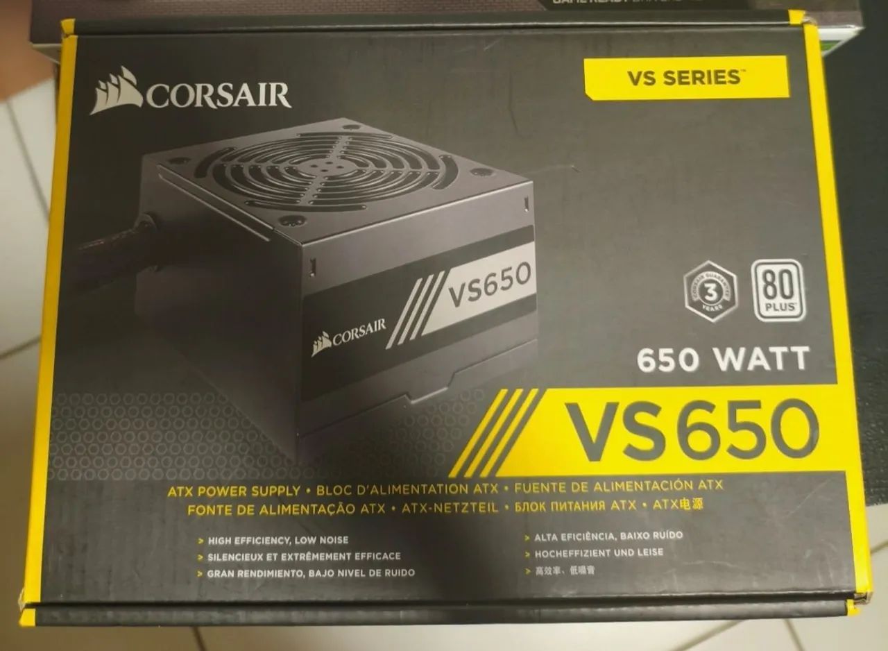 Fonte Corsair VS 650
