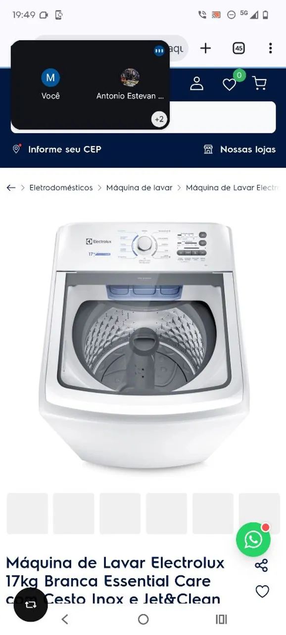 Máquina de lavar 