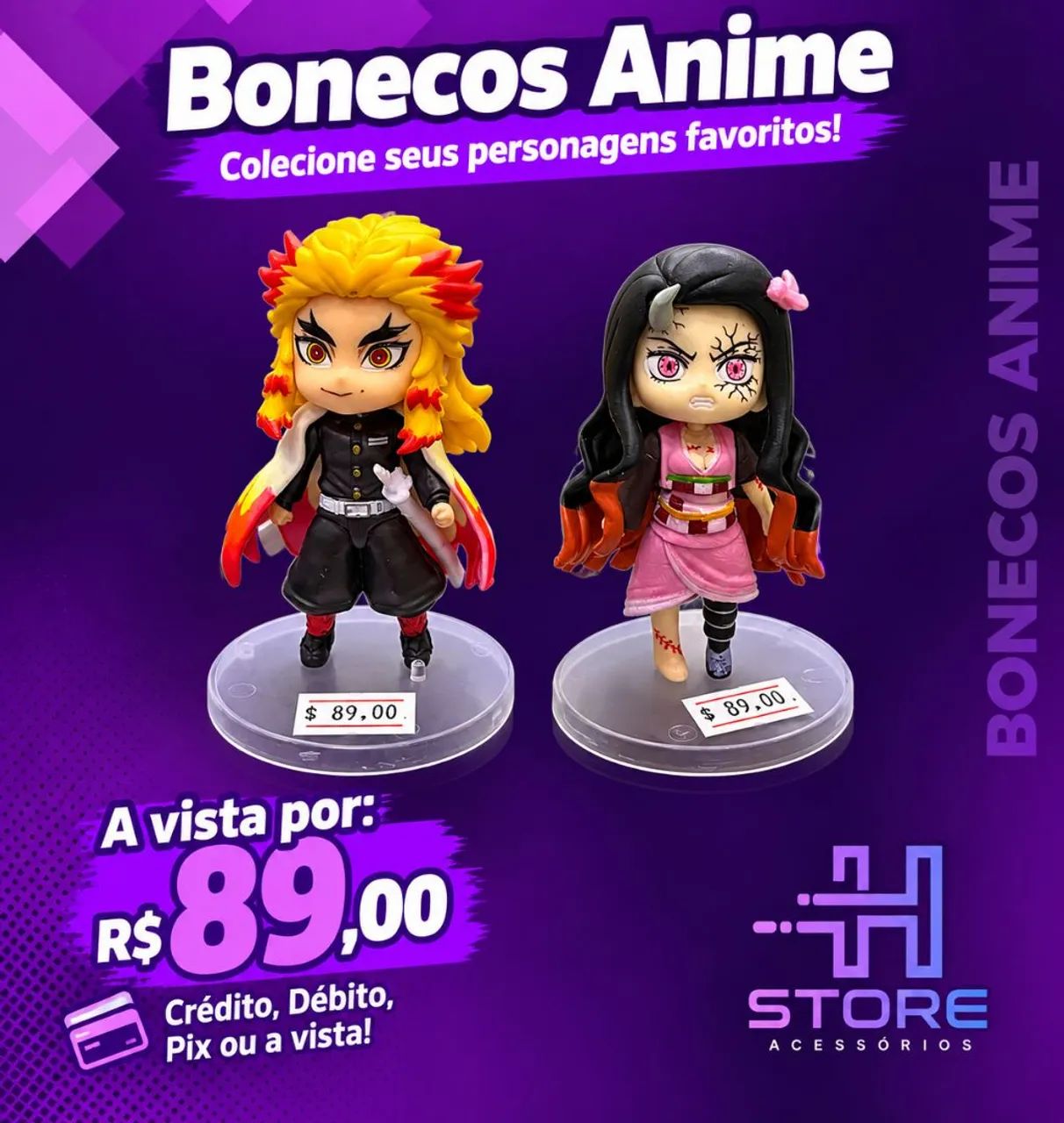 Bonecos anime 