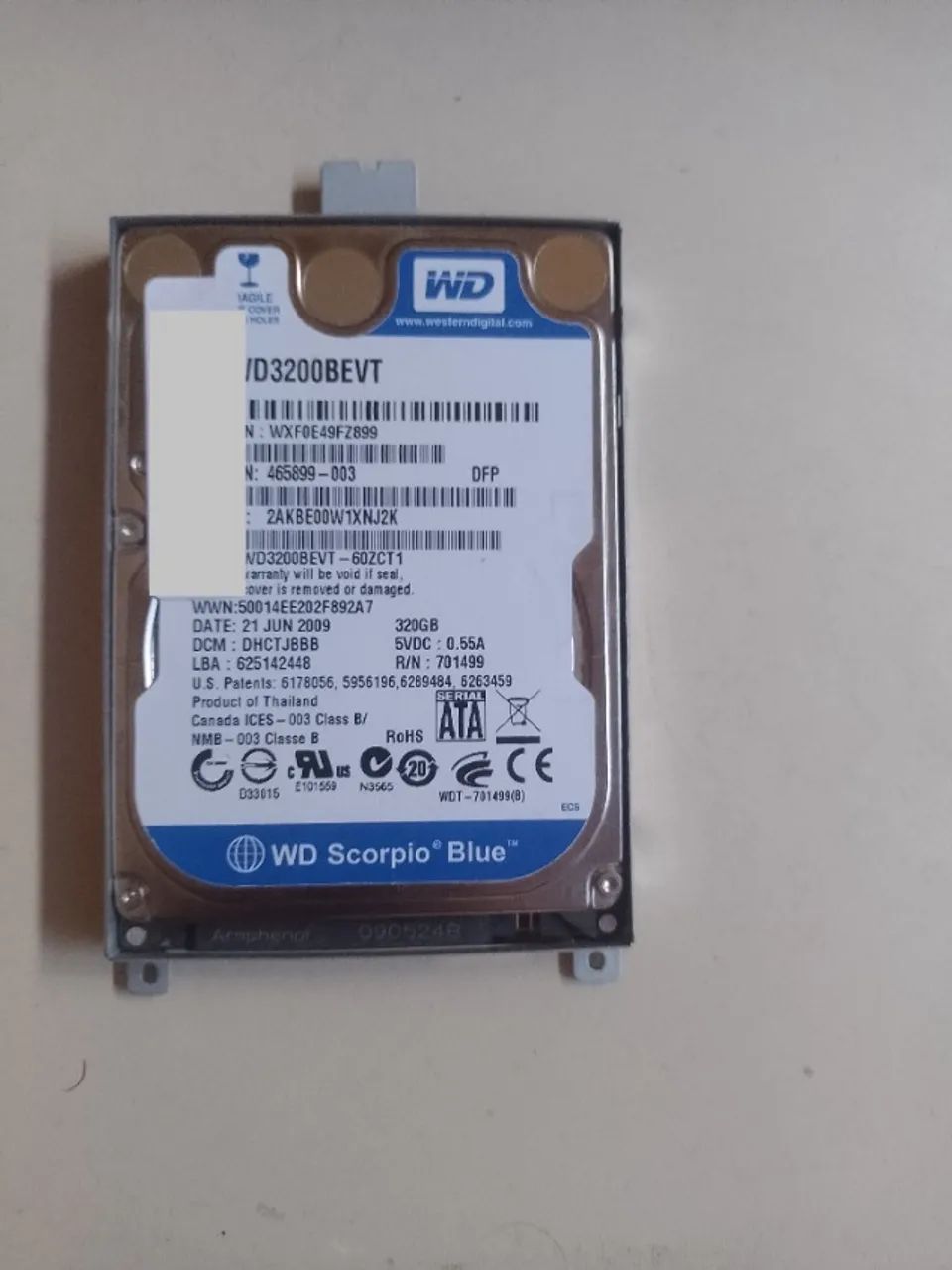 HD Western digital 320 Gb 2,5'' para notebook - Foto 2