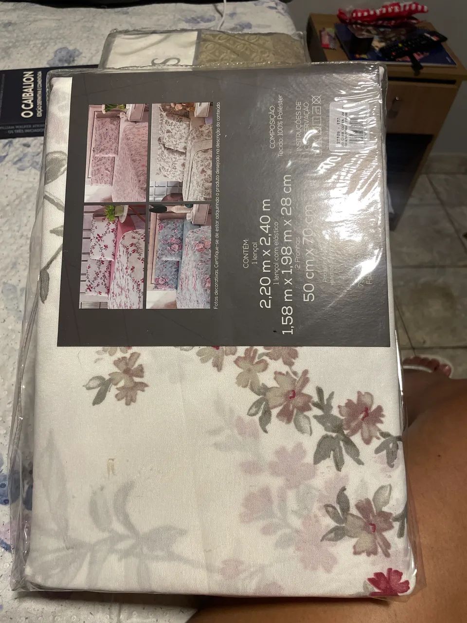 Jogo de lençol toque macio 150 fios CASAL - Foto 4