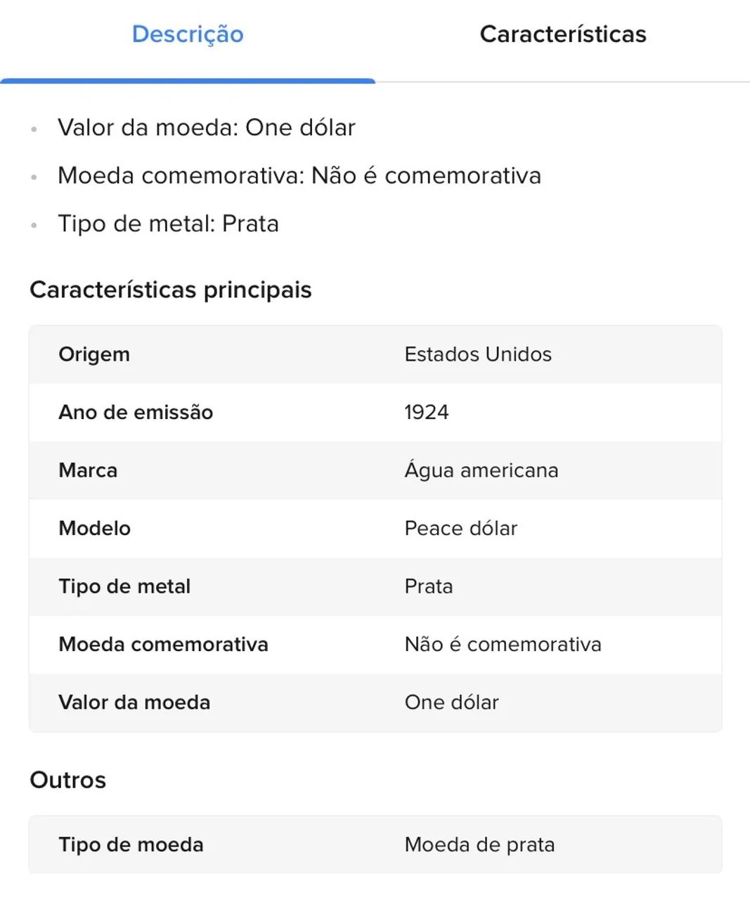 Estados Unidos- Moeda De Prata One Dólar 1924 - Foto 3