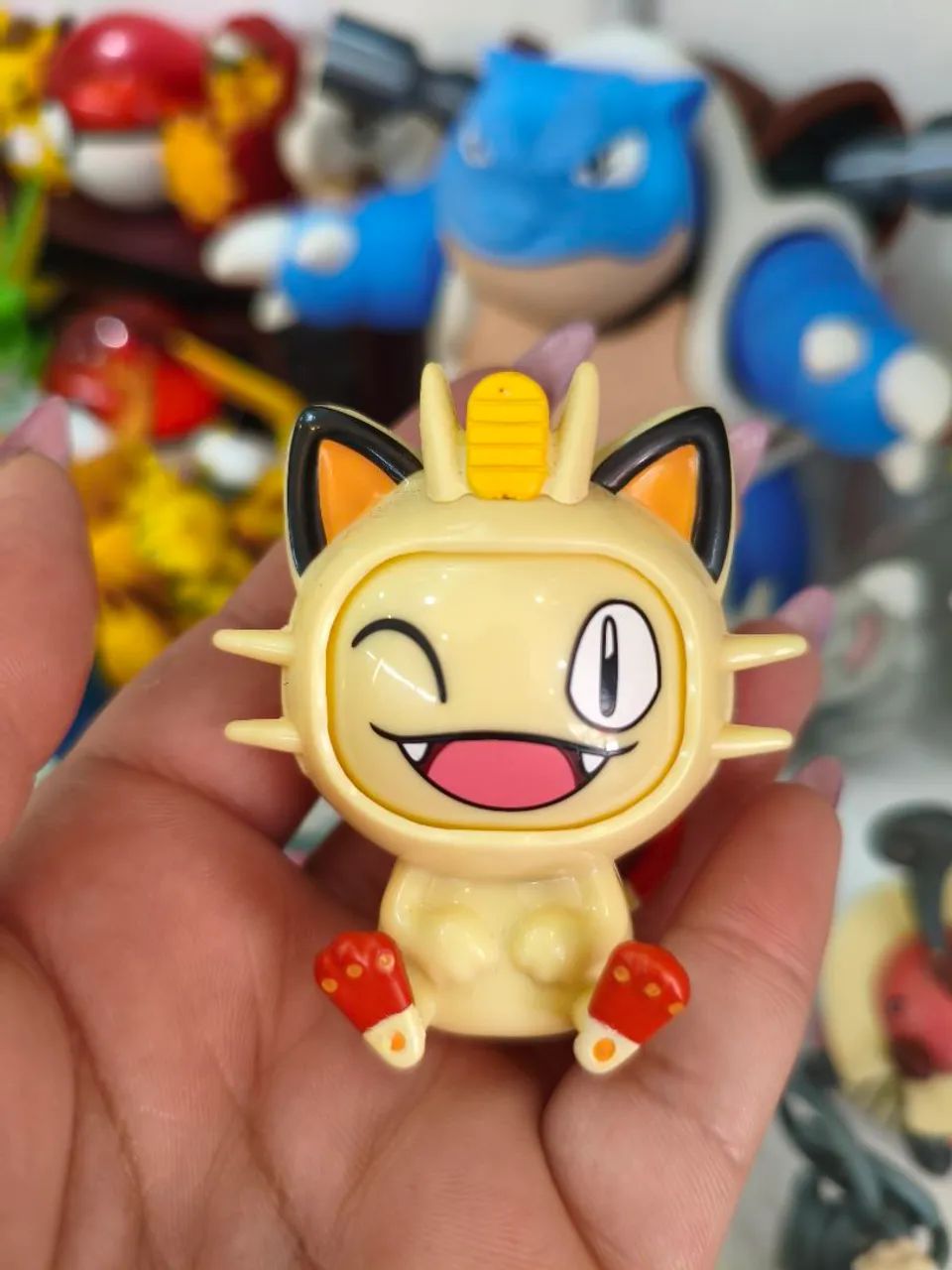 メイク・ザット・チェンジ Meowth Face change Original Pokémon - Hobbies e coleções