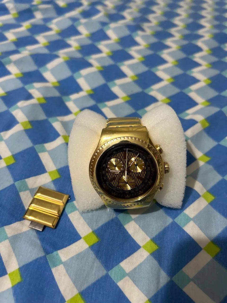 Swatch 007 zero pra bolo em 16PM pode ser trincado 