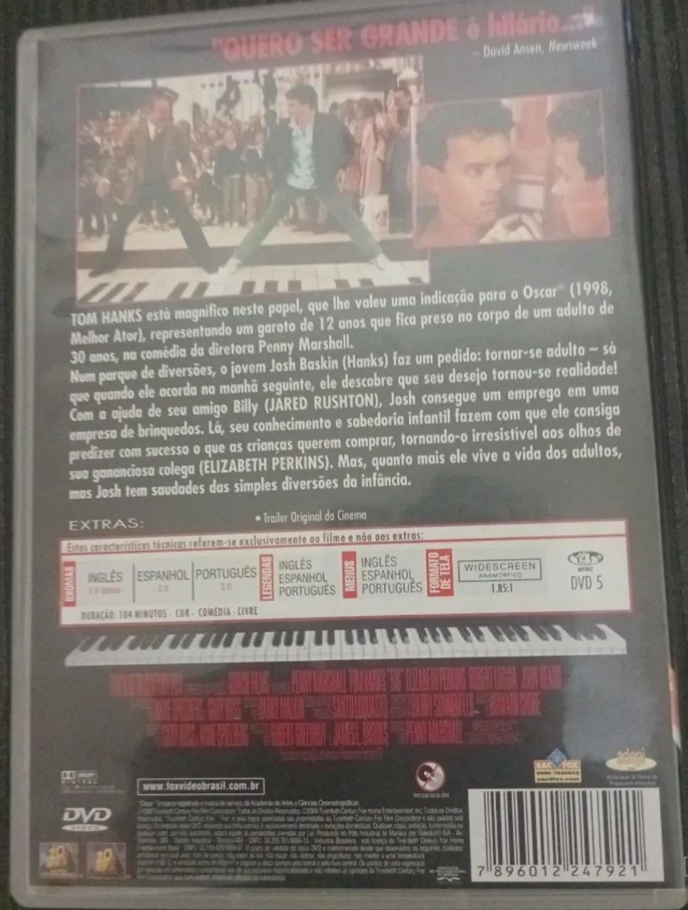DVD QUERO SER GRANDE COM TOM HANKS - Foto 2