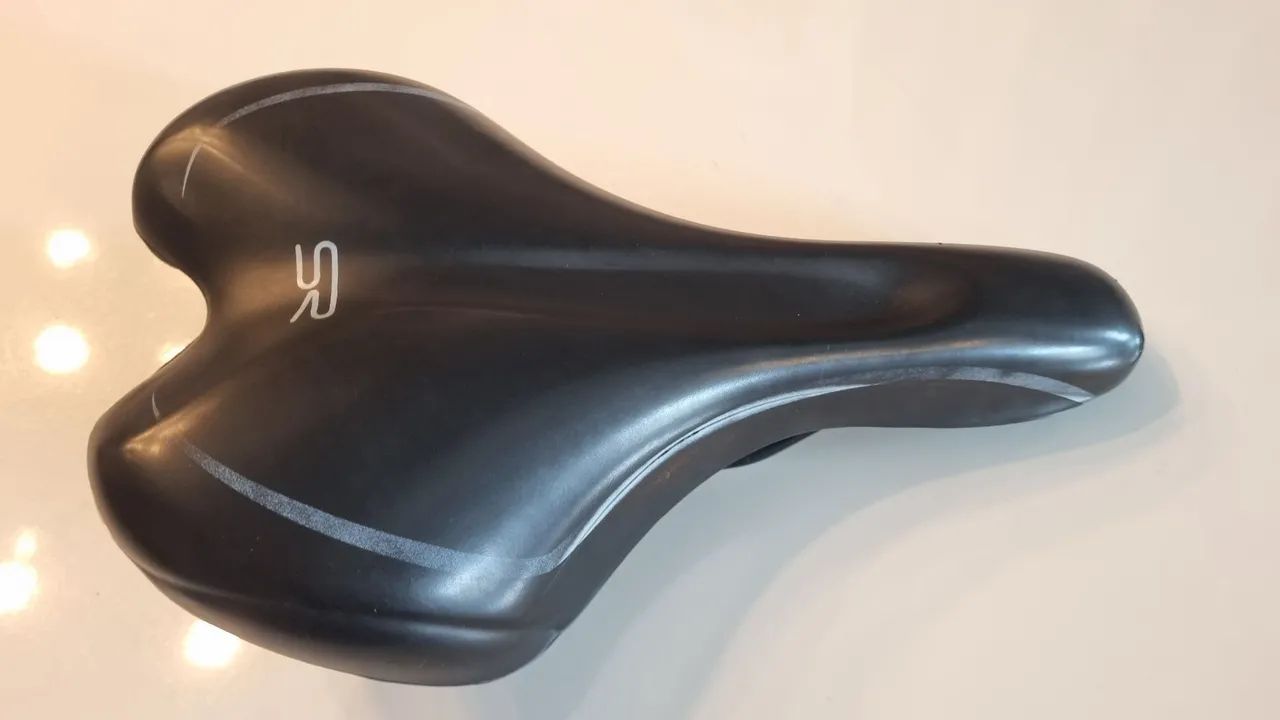 Banco selim SR MTB Premium preto com carrinho - Foto 2