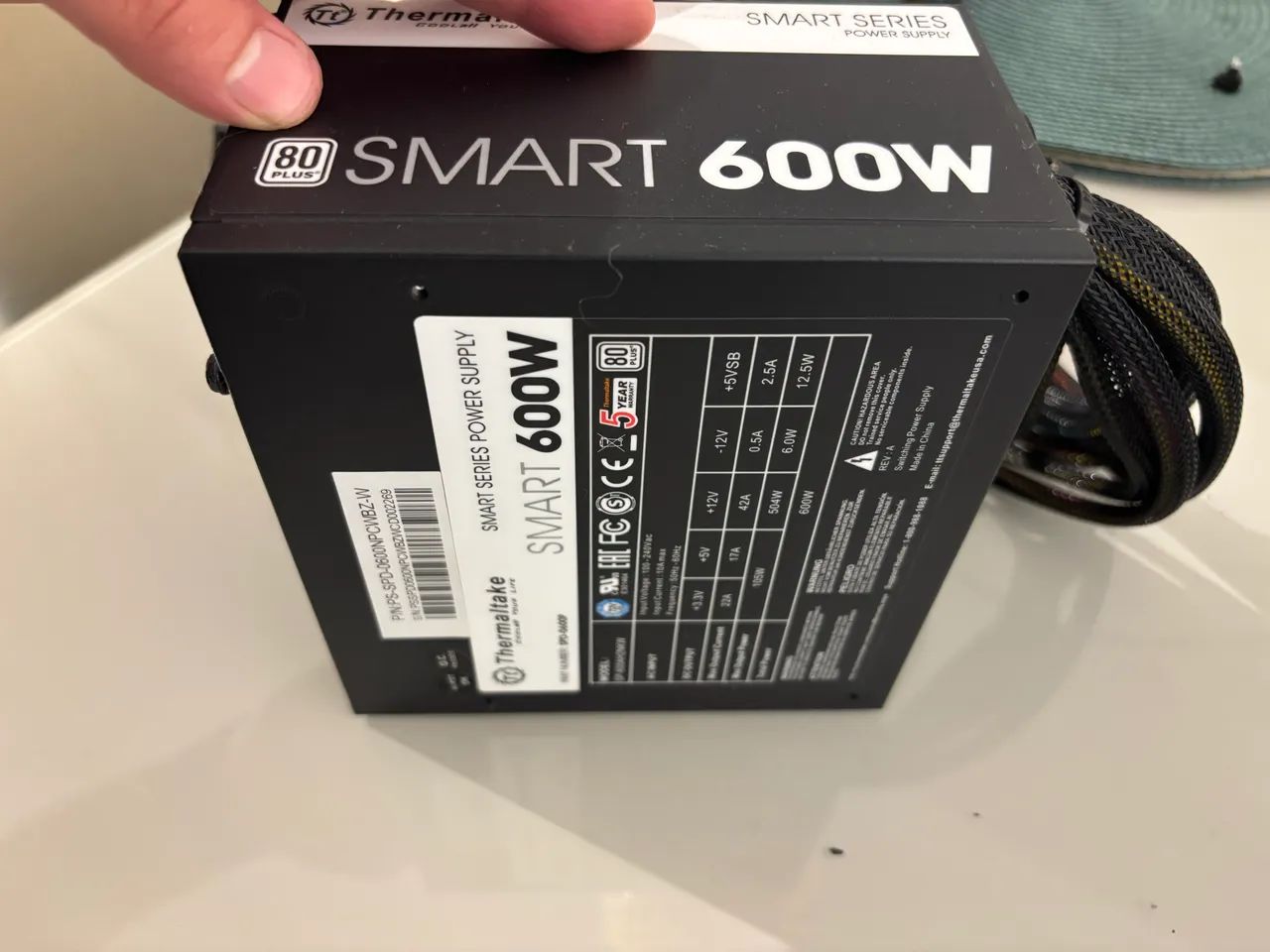 Fonte Thermaltake smart 600w 80 plus - Foto 3