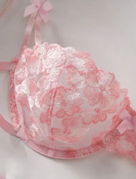 Conjunto Lingirie Rosa delicado renda - Foto 4