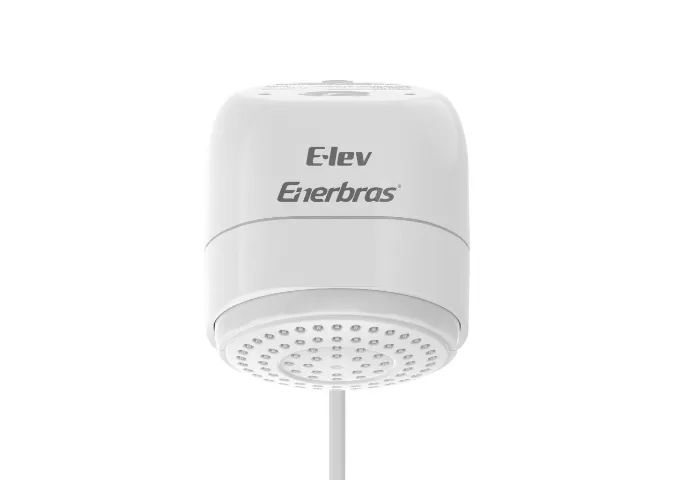 Chuveiro Ducha E-lev Eletrônico Enerbras Branco 6800w - Foto 4