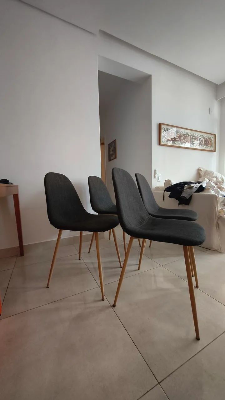 4 Cadeiras de Jantar Eames em Linho da Abracasa - Foto 4