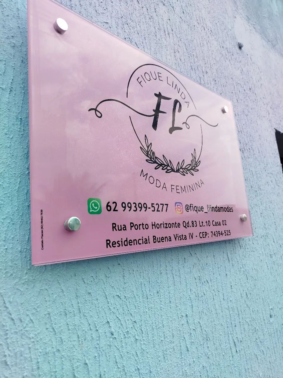 Placa comercial com logomarca CNPJ Endereço - Foto 5