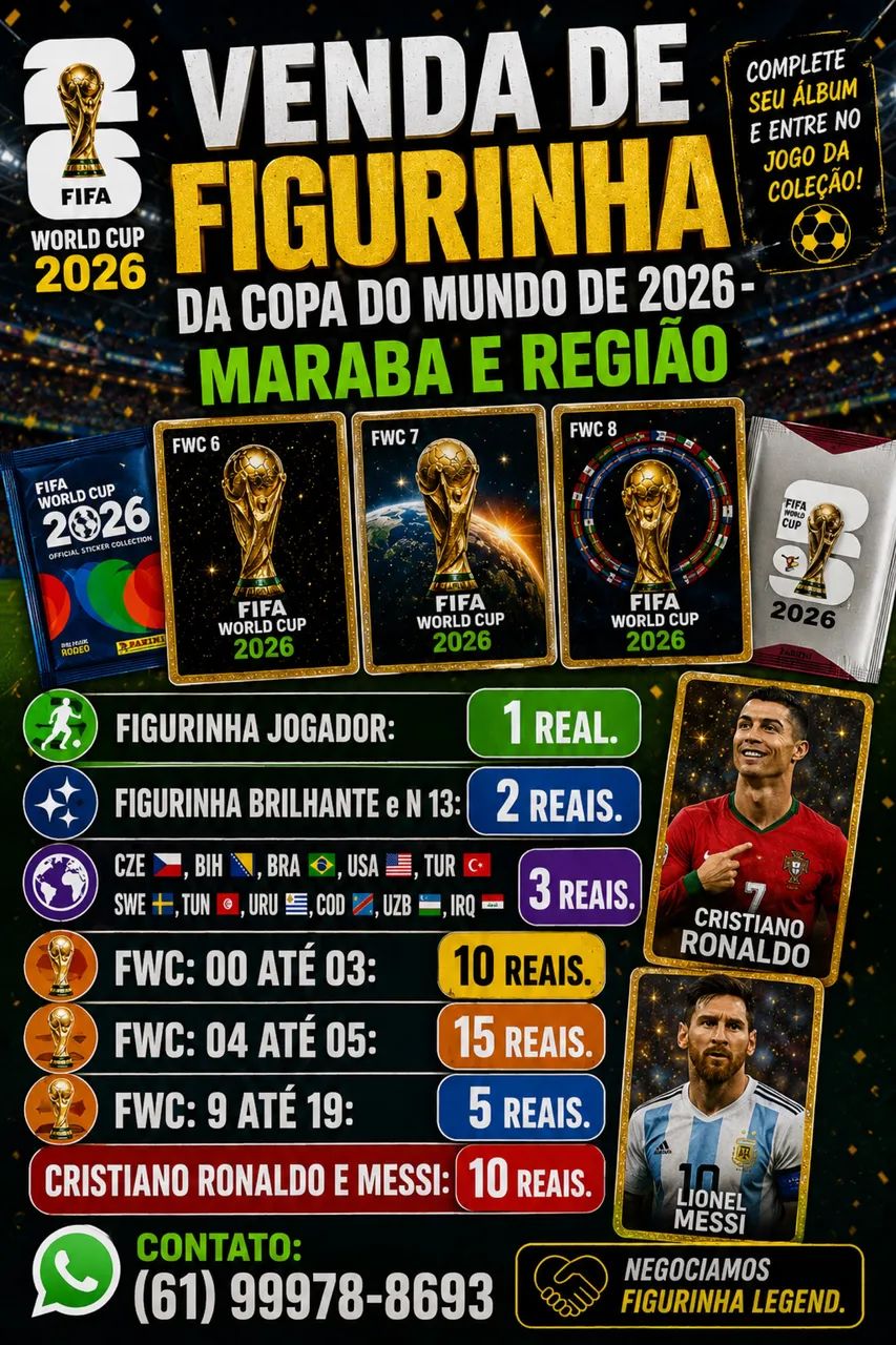 Vendo figurinha da copa 2026