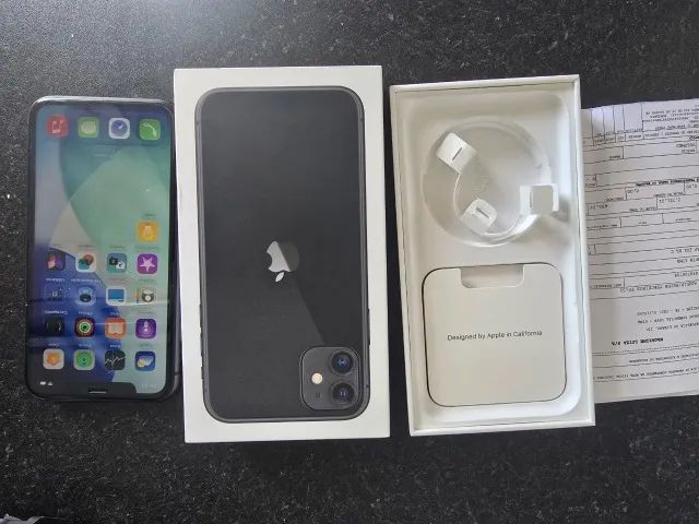 IPHONE 11 64GB NA CAIXA BAT84% ORIGINAL C/ NOTA FISCAL - Celulares