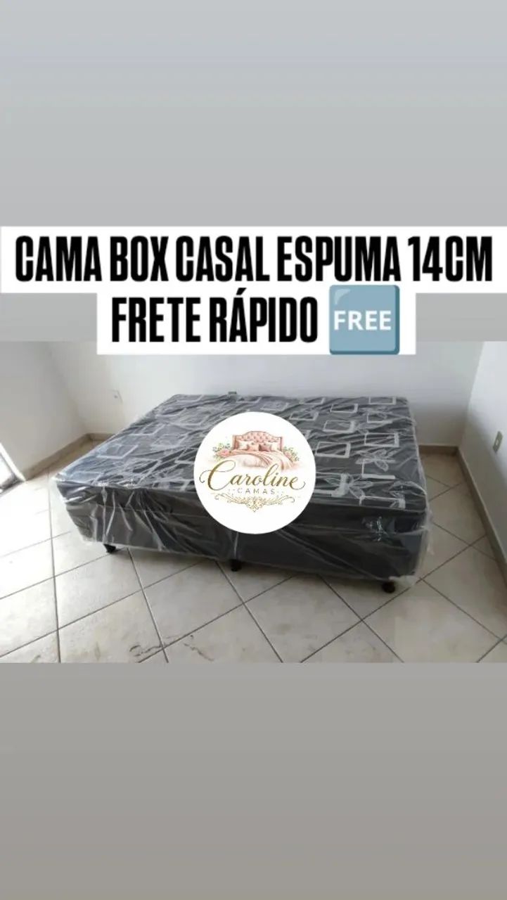 Cama box Espuma 14cm celada