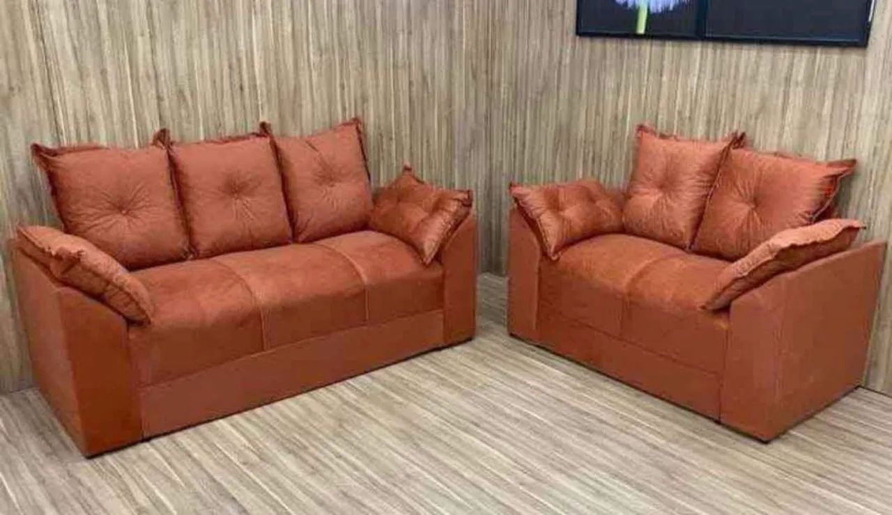 ? 550,00 PROMOÇÃO- sofá conjunto Paris - 3 e 2 lugares - preço de fábrica 