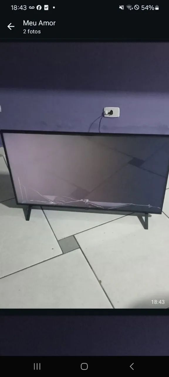 Vendo TV 43 LG para retirar peças sem controle não entrego