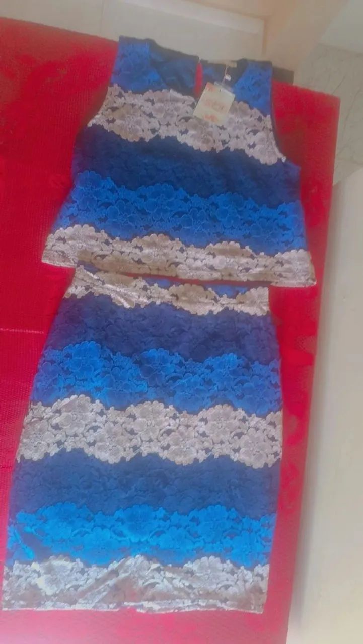 conjunto de saia e blusa 