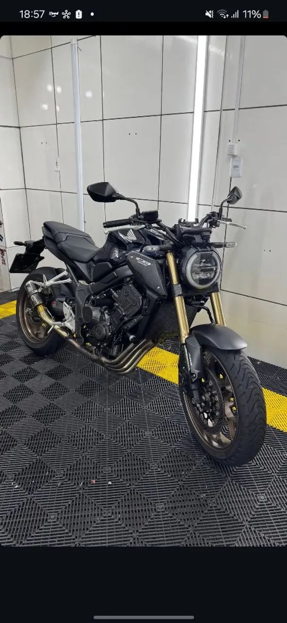 Vendo cb650r 2021 impecável  - Foto 4