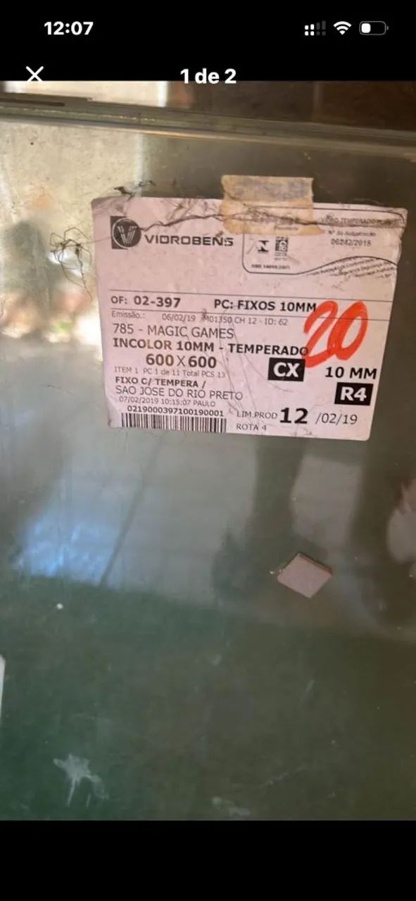 Vidro 60 por 60