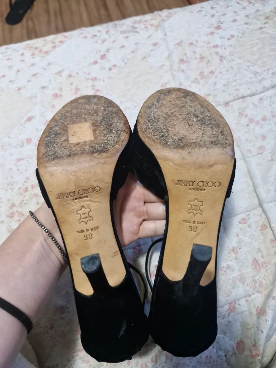 Salto Jimmy Choo veludo - Foto 5