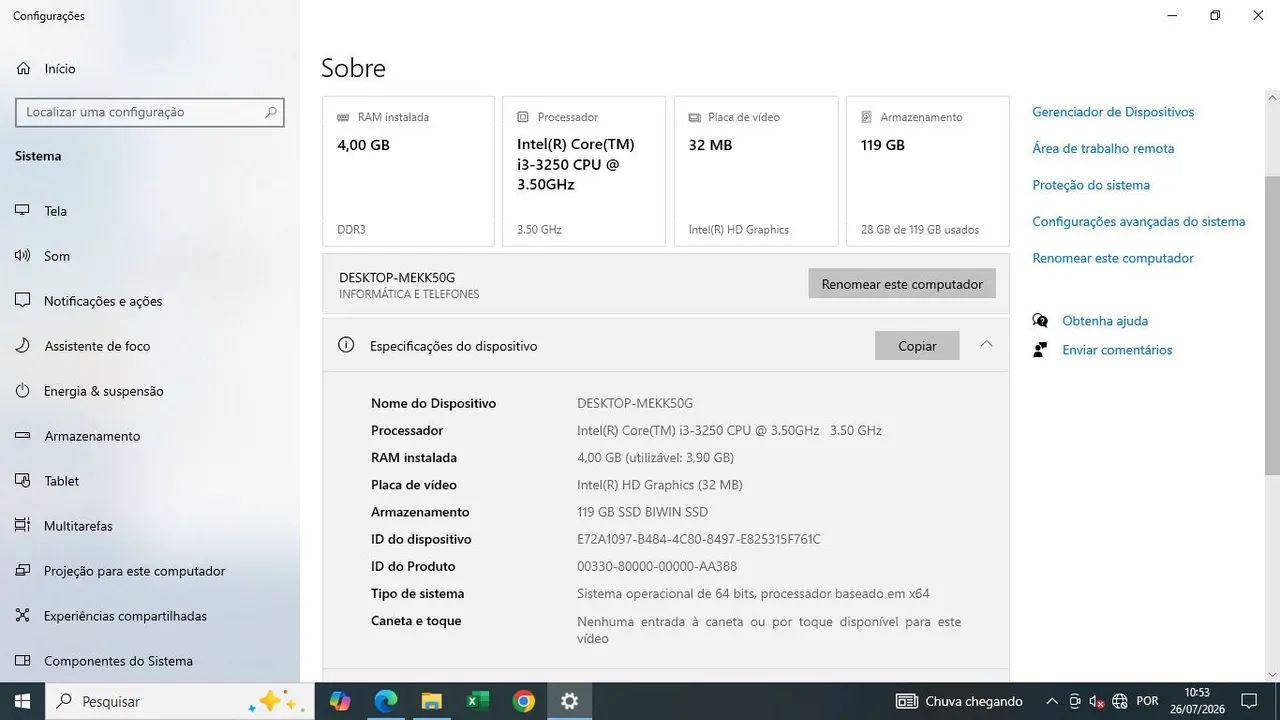 Computador completo + impressora