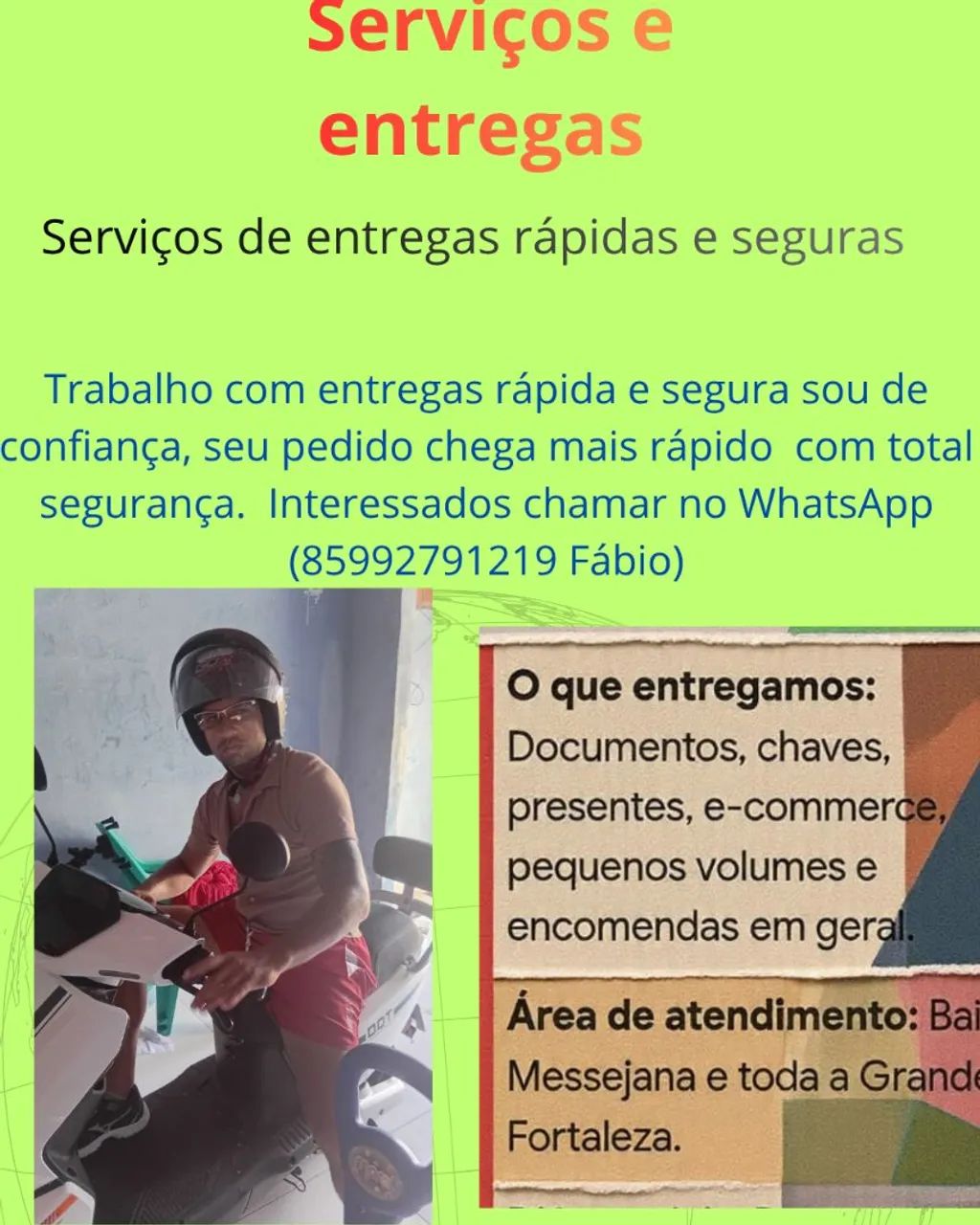 Serviços  de entrega 