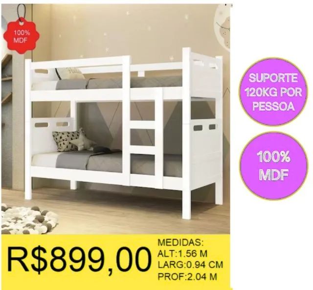 BELICHE 100% MDF A PRONTA-ENTREGA 