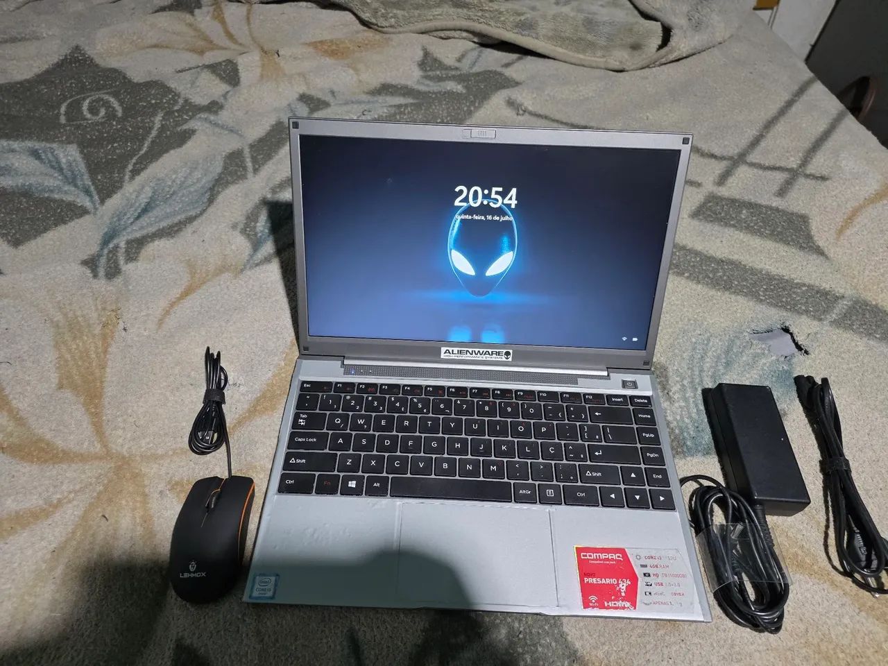 Notebook 14 polegadas compag pressario c434 i3 de 6th 4gb ssd nvme 256 e 1 HD de 1 terá  - Foto 4