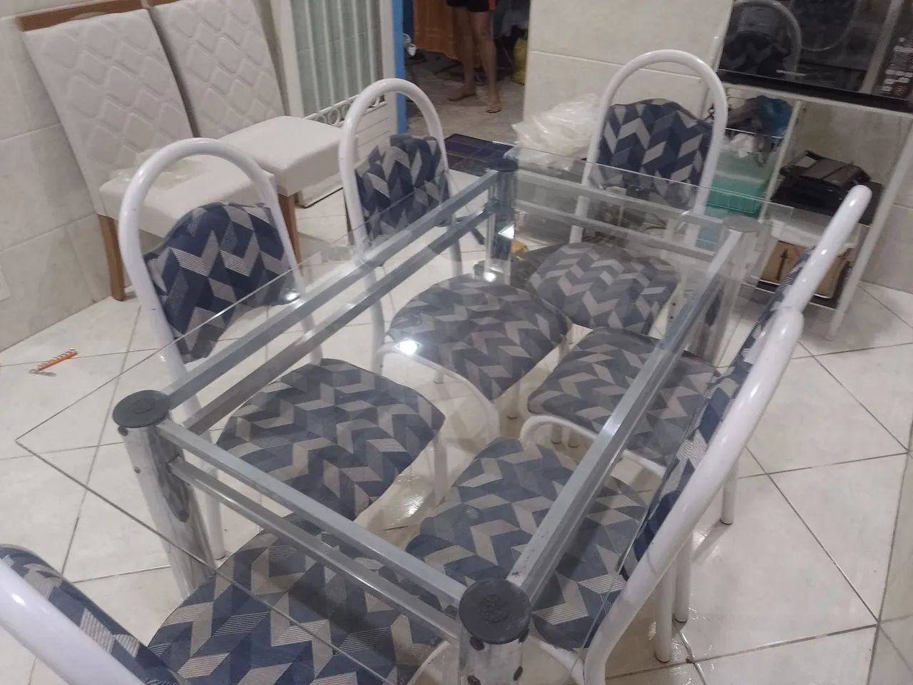 Mesa tampo de vidro  - Foto 2