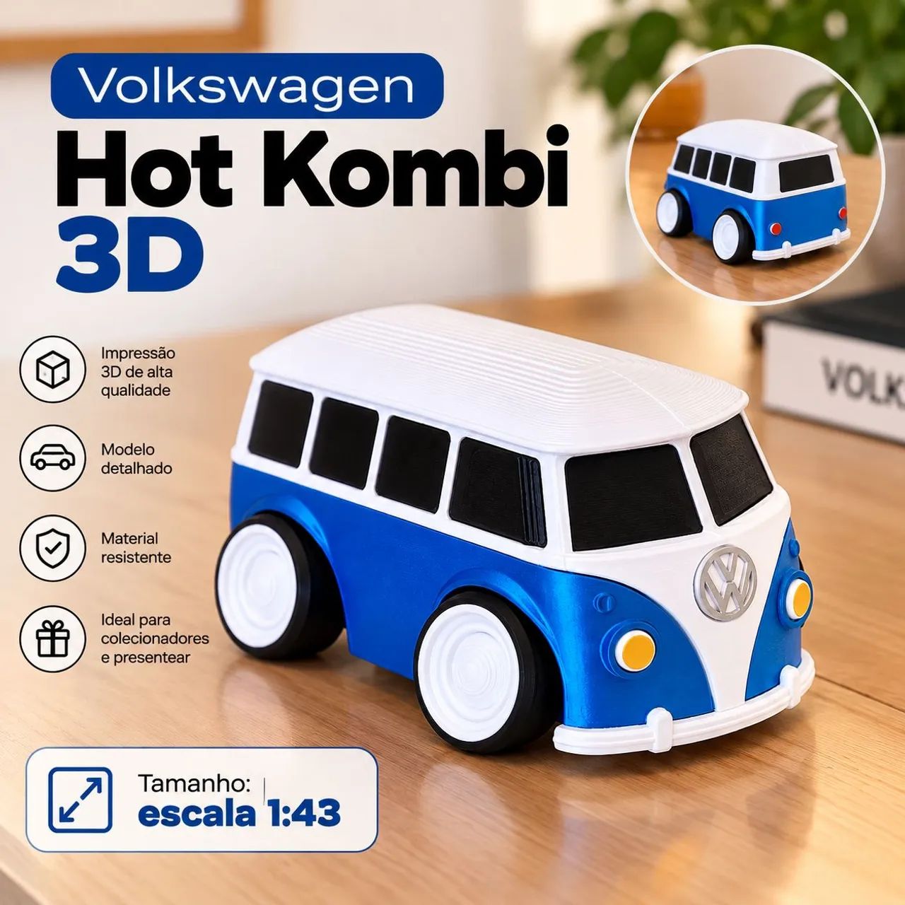 Miniatura Kombi Hot Rod 1:43 - Foto 4