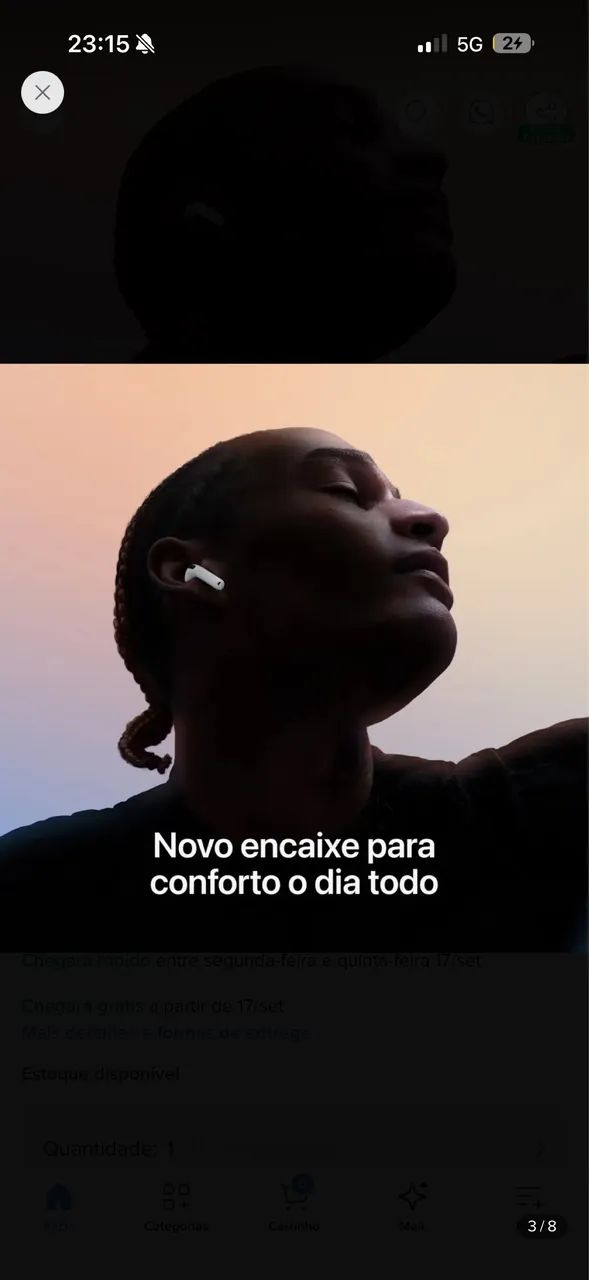 FONE APPLE AIRPODS 4ª ORIGINAL NOVO - Foto 5