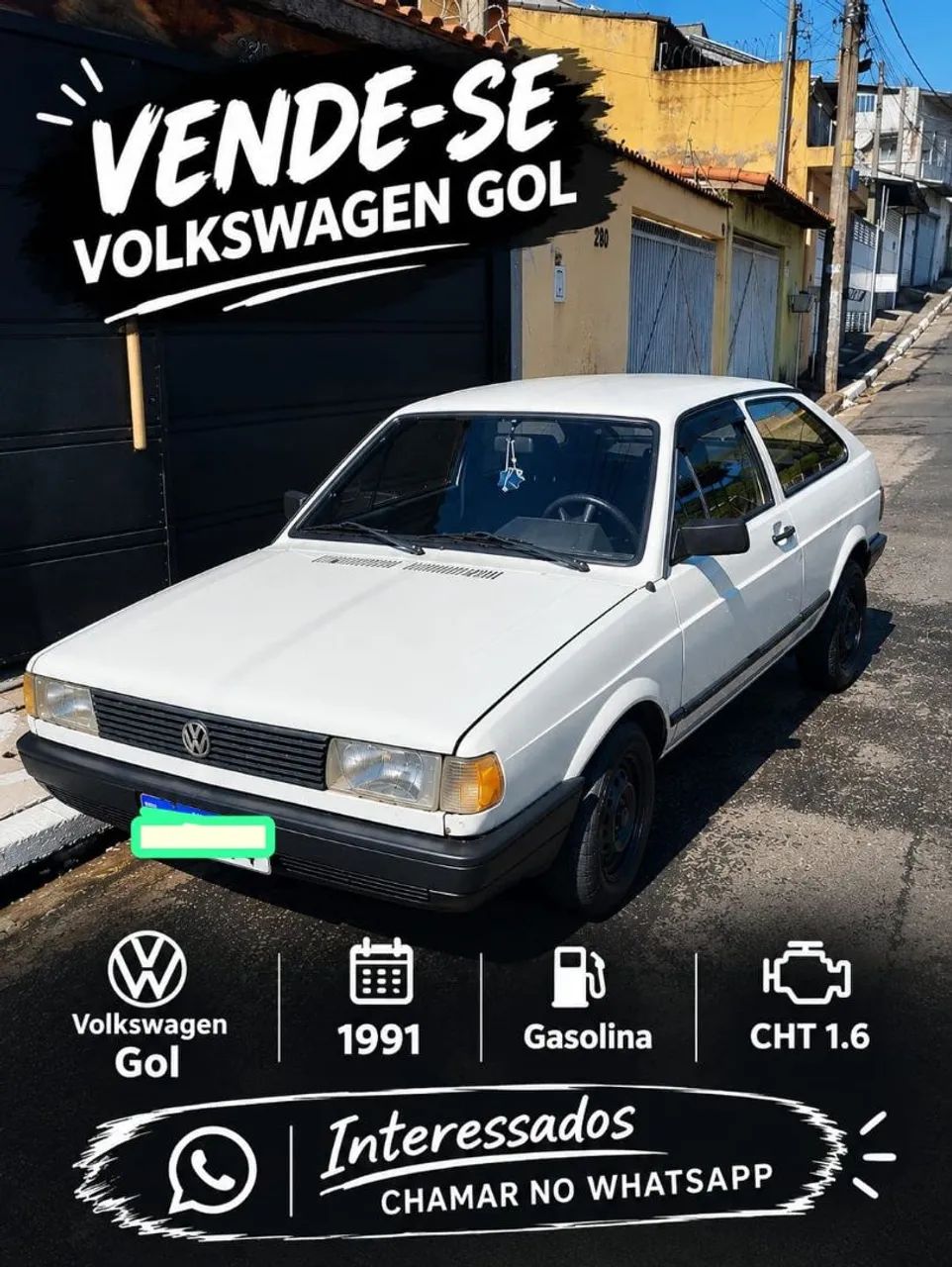 Volkswagen Gol CLI / CL/ COPA/ STONES 1.6 1991