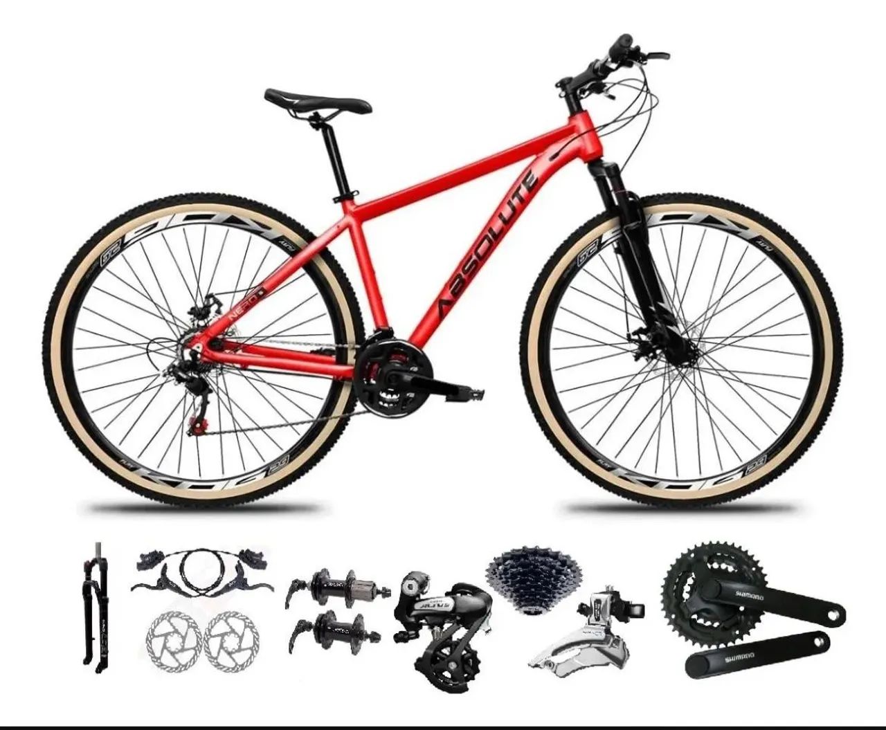Bicicleta Absolute Nero Aro 29 - Vermelha  - Foto 4