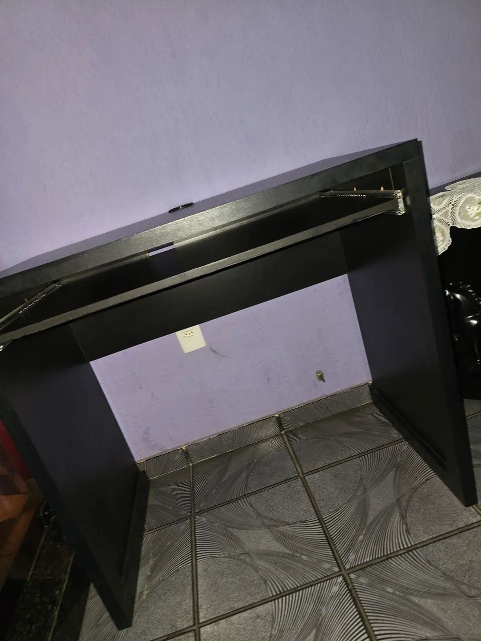 Mesa de escritório MDF Preta - Foto 3