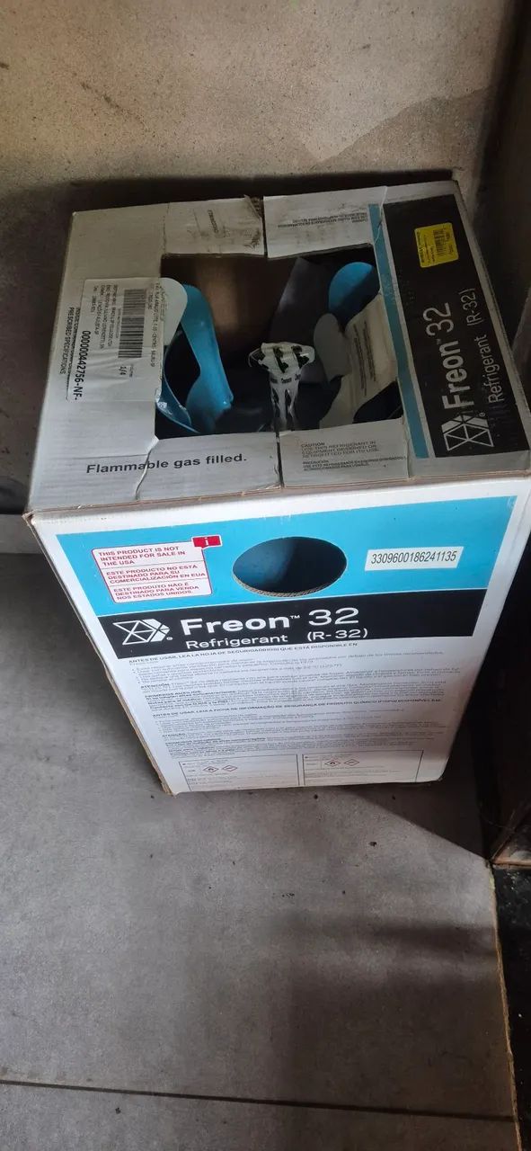 Gás refrigerante R32 