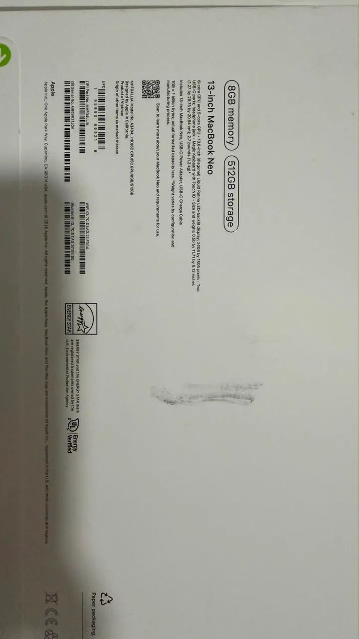 MacBook Neo 512Gb NOVO - Foto 5